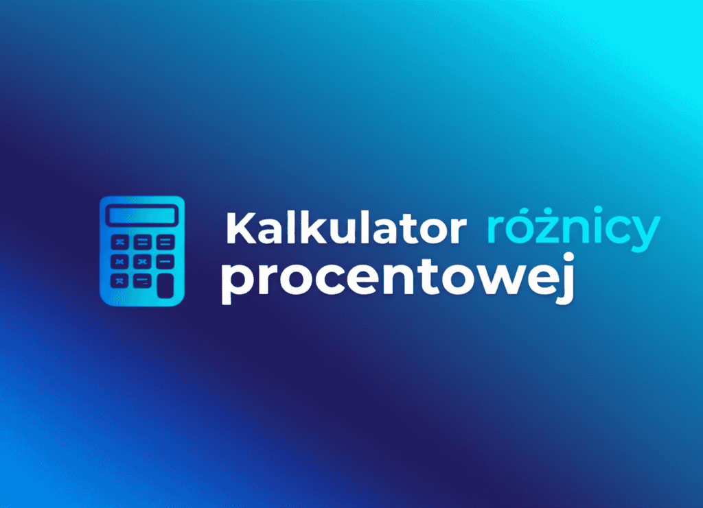 Ilustracja kalkulatora różnicy procentowej