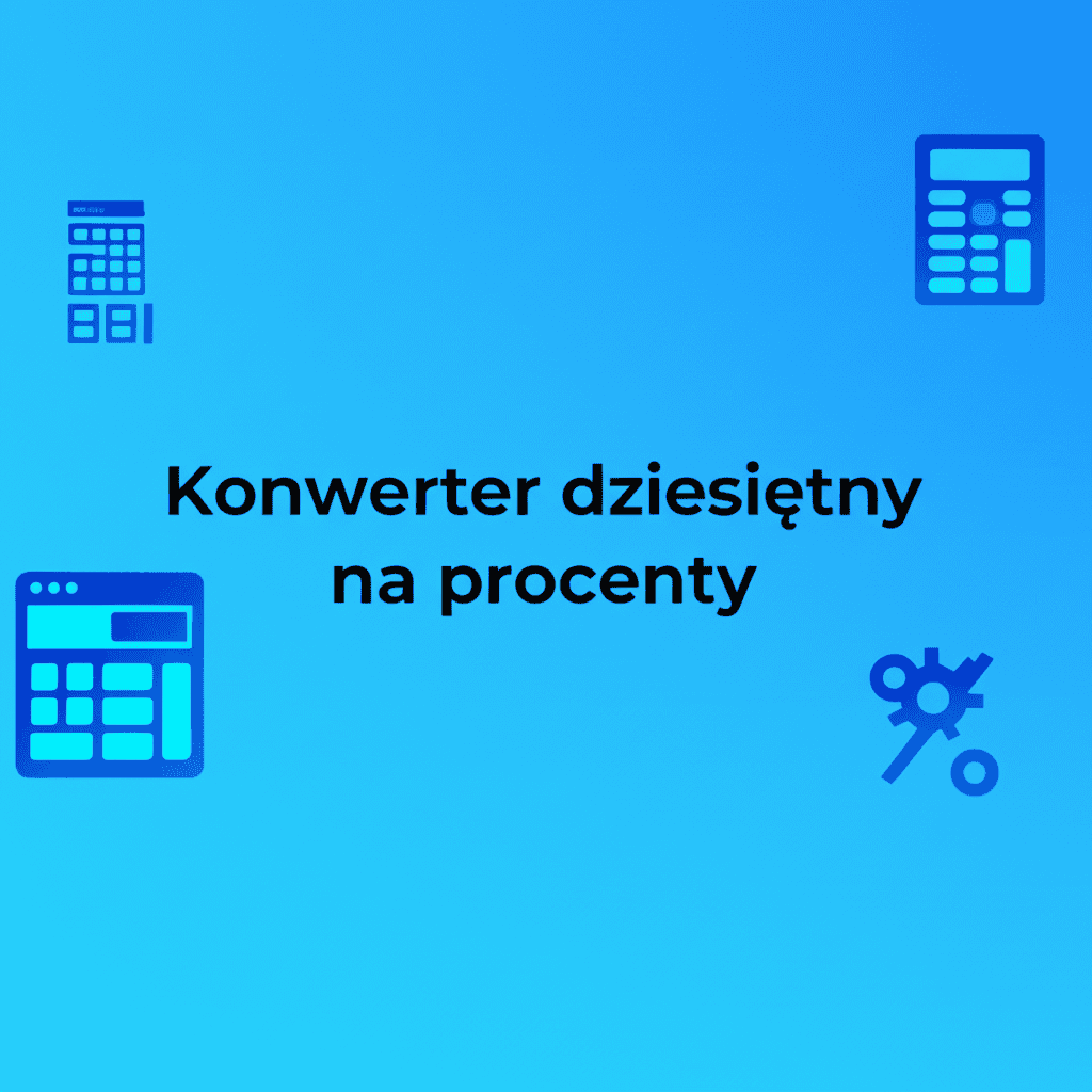 Konwerter dziesiętny na procenty